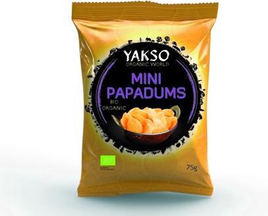 Yakso Mini papadums bio 75 Gram