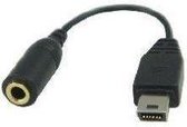 Mini USB Mini male - Jack 3.5mm female adapter