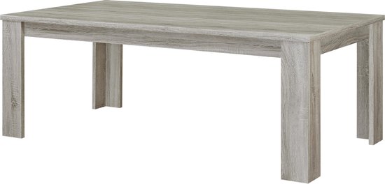 Eettafel Enzo 180 x 90 cm in sonoma grey