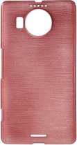 Microsoft Lumia 950 XL - hoes cover case - TPU - Brushed Roze