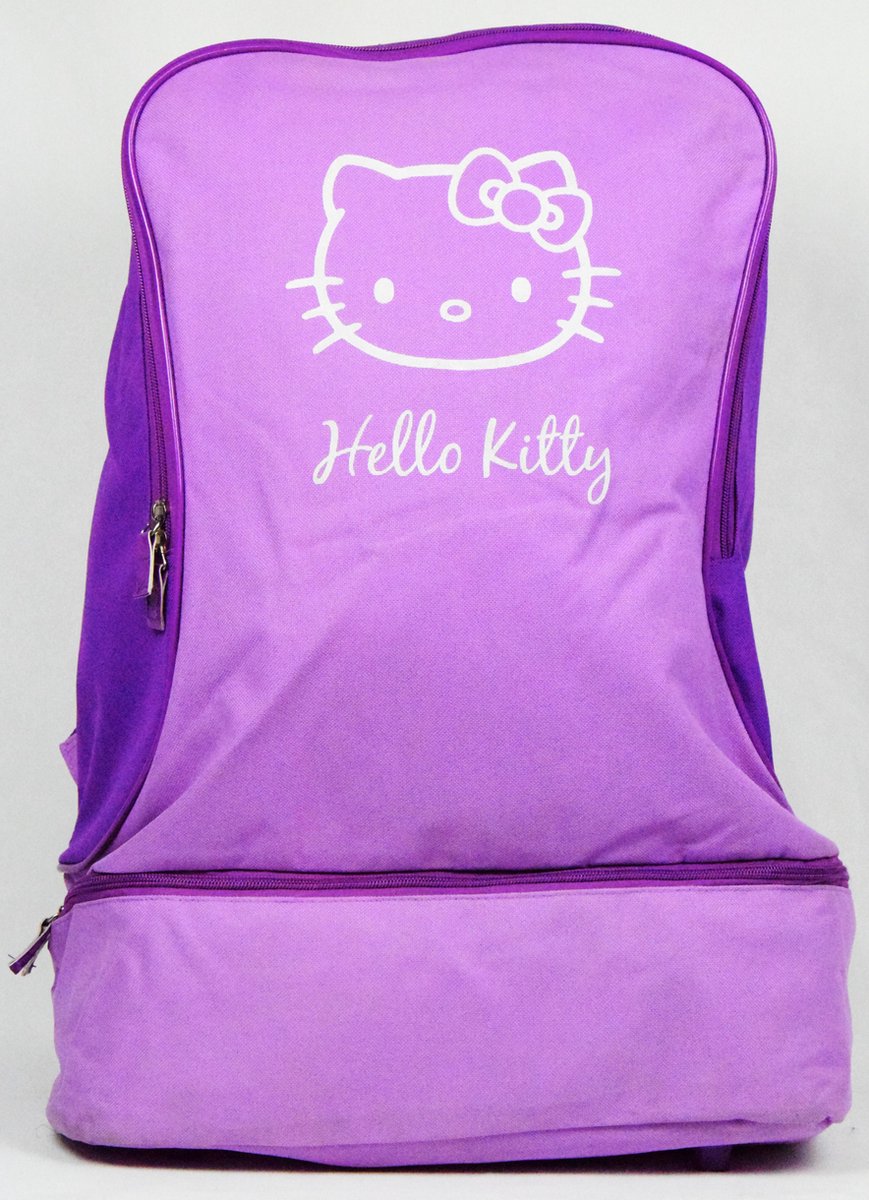 Hello Kitty rugtas- roze-paars - 50x36x20cm