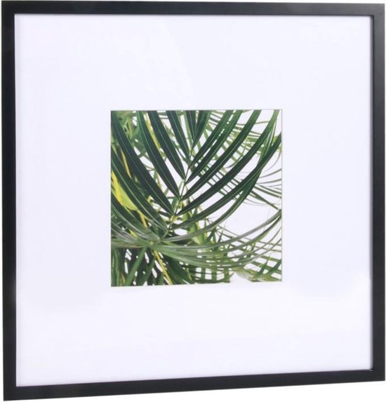 XLBoom Fotolijst Vitro - In Hout - Zwart - Fotoformaat 20 x 20 cm - 43 × 43 × 1,8 cm