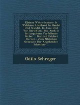 Kleines W Rter-Lexicon