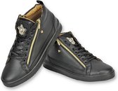 Heren Schoenen - Heren Sneaker Bee Black Gold - CMS98 -Zwart
