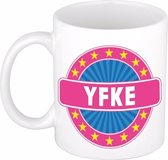 Yfke naam koffie mok / beker 300 ml - namen mokken