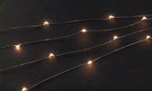 Cascade draadverlichting lichtsnoer - 100 leds - warm wit - 10 lichtdraden