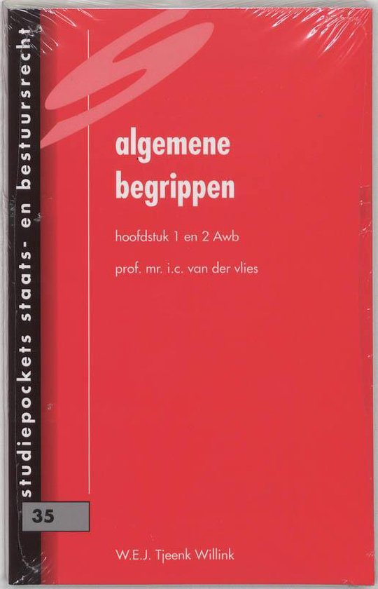Cover van het boek 'Algemene begrippen / Hoofdstuk 1 en 2 Awb / druk 1' van I.C. van der Vlies