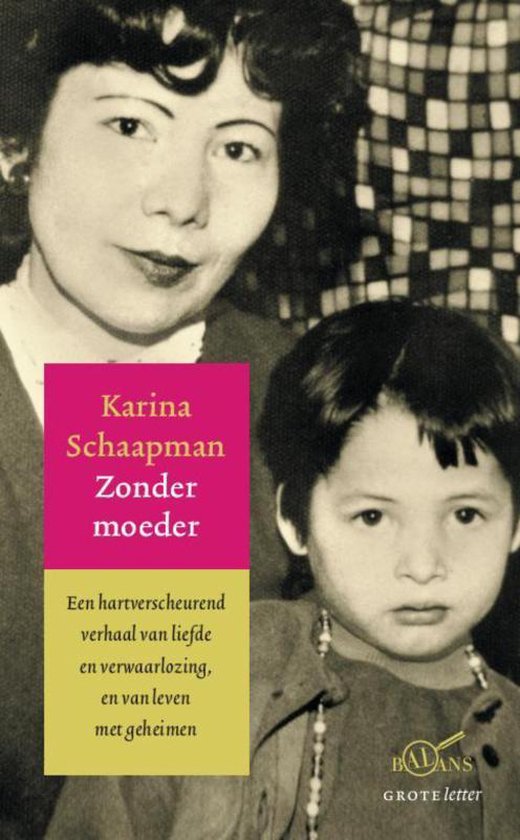 Cover van het boek 'Zonder moeder (grote letter)' van Karina Schaapman