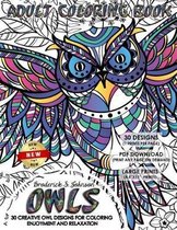Owls Adult Coloring Book
