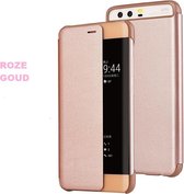 View Flip Smart Cover voor Huawei P10 Plus – Roze Goud