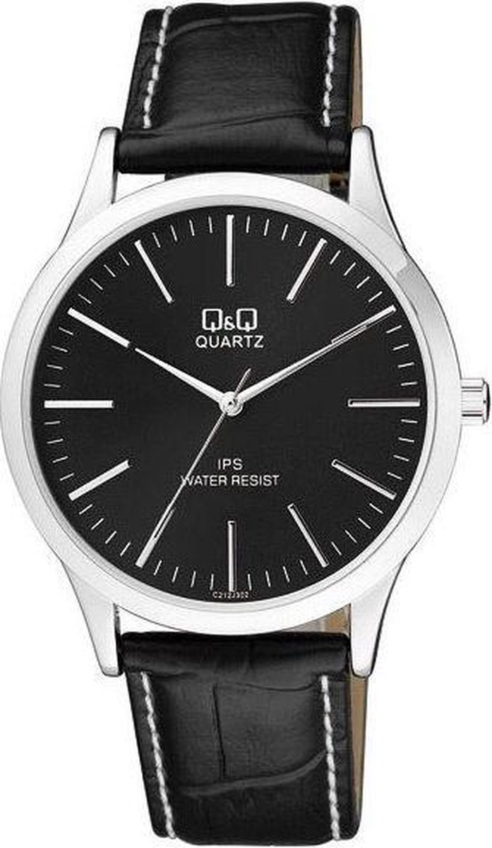 QQ Heren horloge-Zwarte wijzerplaat-C212J302Y