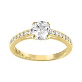 Swarovski Attract Round Gold Ring 5140108