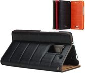 ROCK Leather wallet case voor de HTC One Max (ELITE Serie black)