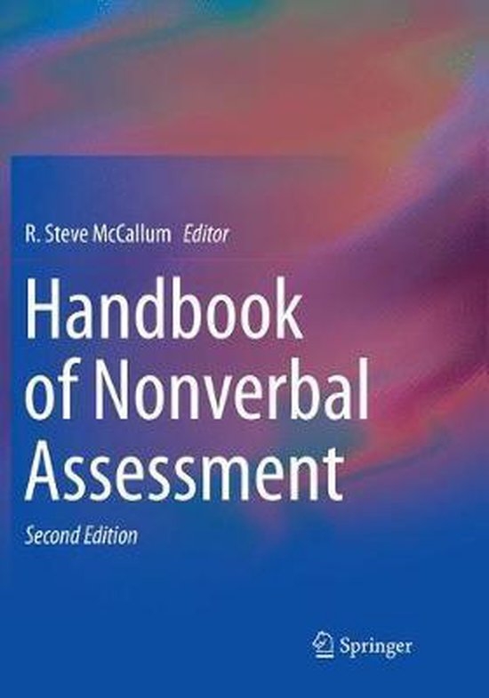 Handbook of Nonverbal Assessment - cover