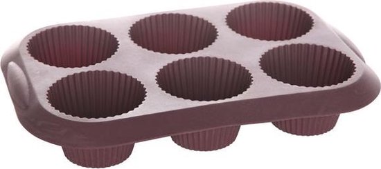 cliënt Geweldig gunstig Siliconen bakvorm muffins (6 cups) | bol.com