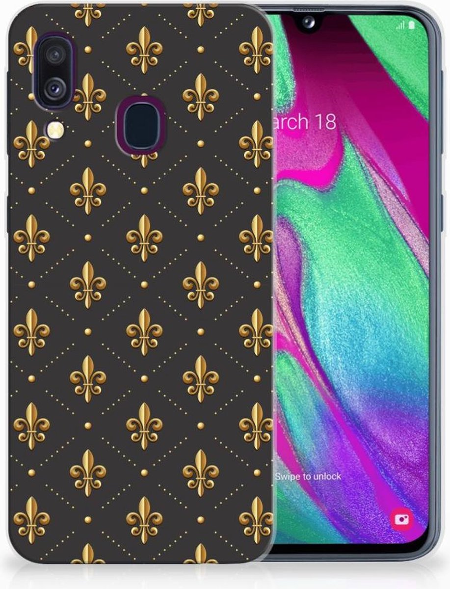Samsung Galaxy A40 TPU bumper Franse Lelie