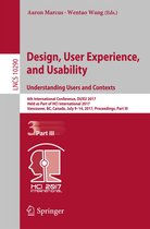 Lecture Notes in Computer Science 10290 - Design, User Experience, and Usability: Understanding Users and Contexts