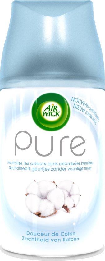 Air Wick Freshmatic Automatische Spray Luchtverfrisser - Pure Zachtheid van Katoen Navulling - 3 Stuks - Voordeelverpakking - Air Wick