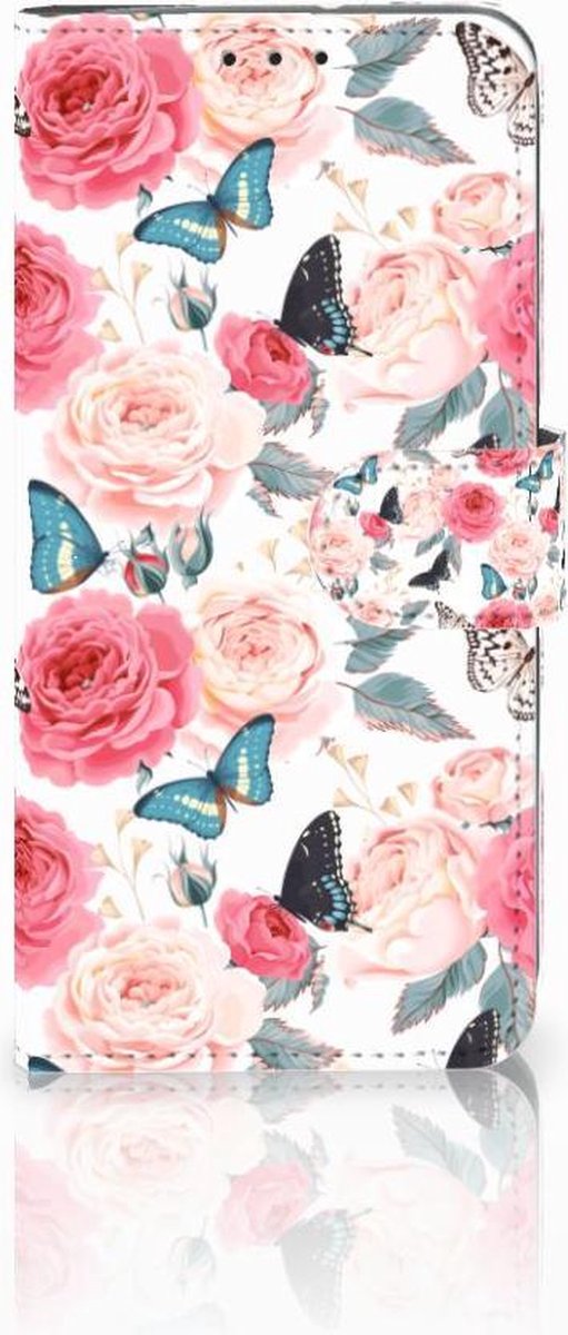 Motorola Moto G7 Power Hoesje Butterfly Roses