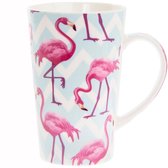 mok/ drinkbeker  flamingo set van 2 stuks