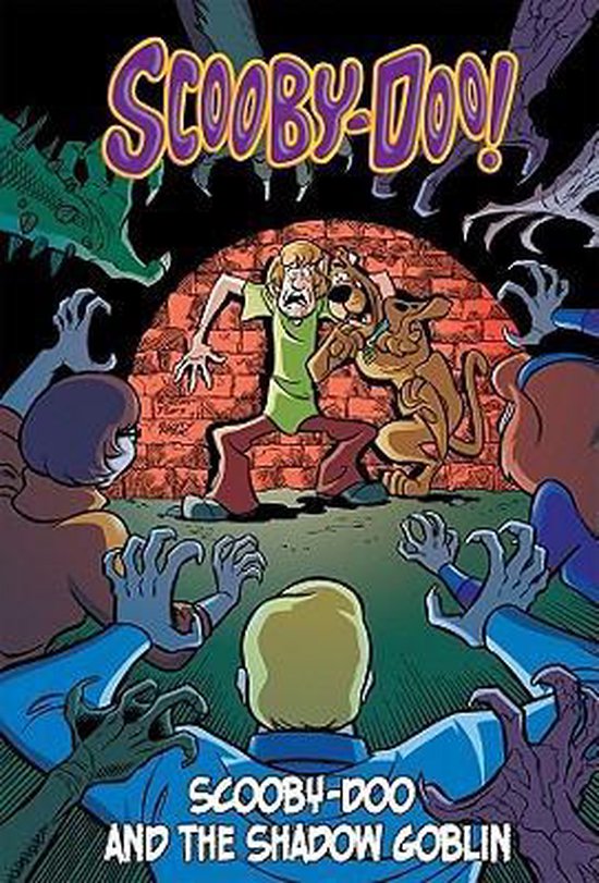 Scooby-Doo en de Schaduw Goblin, Shaggy en Scooby-Doo omringd door goblins.