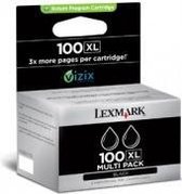 Lexmark 100XL Inktcartridge - Zwart