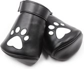 Banoch - Perrito Mittones - dog paws mittens bondage - PU Leer - Wit Voetje - puppy play