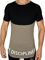 Be Disciplined T-Shirt Stretch | Taupe (L) - Disciplined Sports