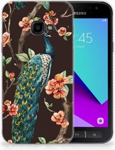 Geschikt voor Samsung Galaxy Xcover 4 TPU Hoesje Design Pauw met Bloemen