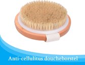 De Originele Professionele Anti-Cellulitis Borstel + GRATIS E-book - Doucheborstel - Badborstel - Lichaamsborstel - Droogborstelen - Natuurlijke Harenborstel - Dry Brushing - Dry Brush - Brus