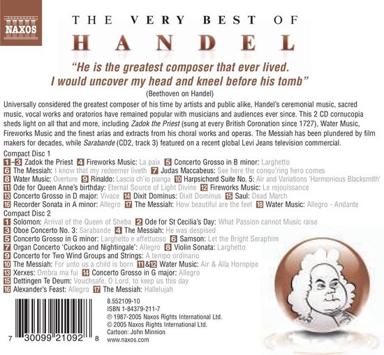 Handel (The Very Best Of), various artists | CD (album) | Muziek | bol.com