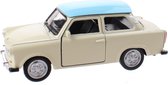 Welly Schaalmodel Nex Trabant Die-cast Crème/blauw 11 Cm