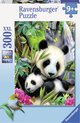 foto van Ravensburger puzzel Lieve panda - Legpuzzel - 300 stukjes