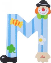 Sevi Letter M Clown 10 Cm Blauw