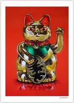 Lucky Cat (Maneki Neko) poster (50x70cm)