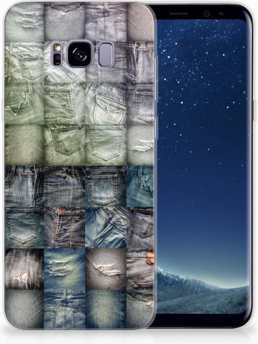 Silicone Back Cover Samsung Galaxy S8 Plus Spijkerbroeken