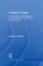 RoutledgeFalmer Studies in Higher Education - I Prefer to Teach
