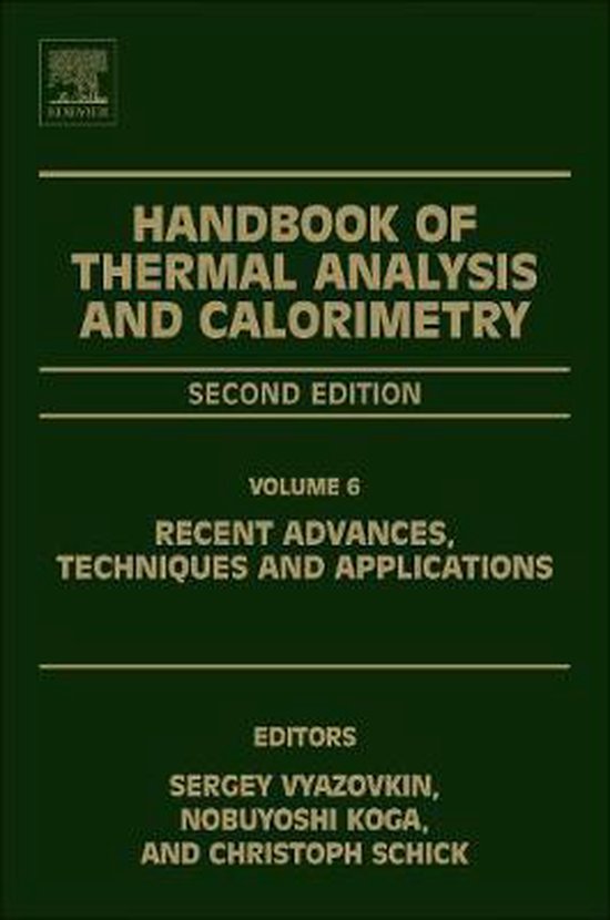 Handbook of Thermal Analysis and Calorimetry 9780444640628 Sergey