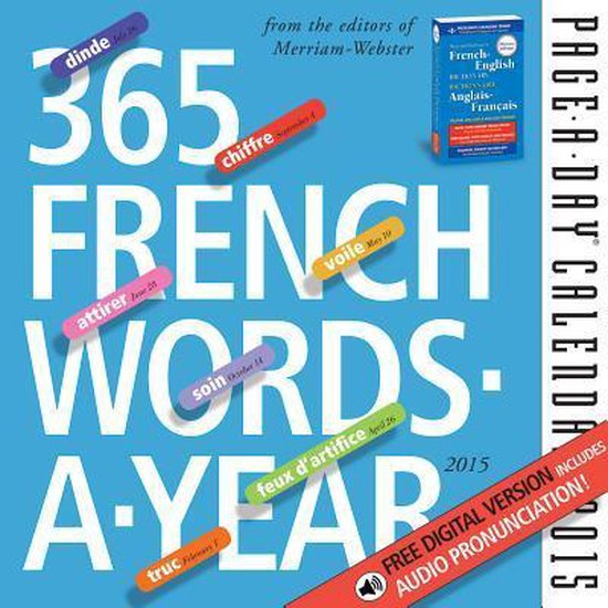 365 French WordsAYear PageADay Calendar, MerriamWebster