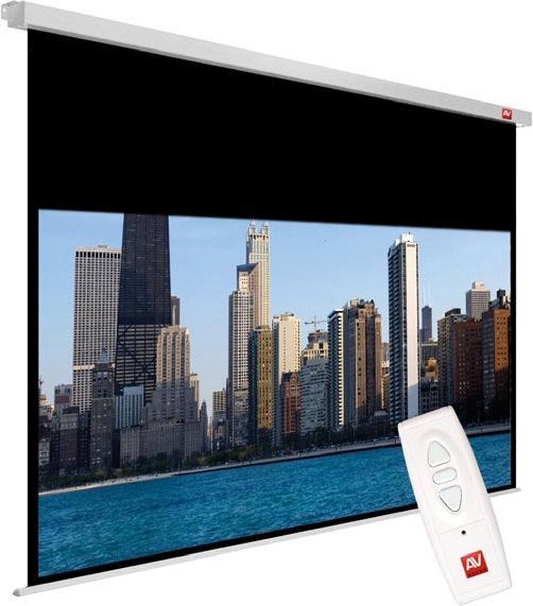 Avtek International Video Electric 240 4:3 Zwart, Wit projectiescherm