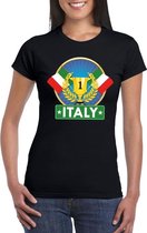 Zwart Italie supporter kampioen shirt dames 2XL