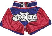 Fuji Mae Thaiboks broekje rood blauw XL