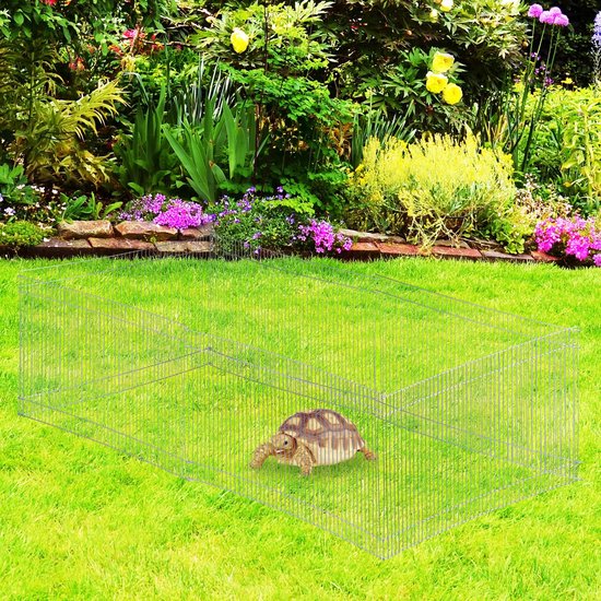 Relaxdays knaagdieren ren - konijnenren - binnen - buitenren - buiten - binnenren - metaal - Relaxdays