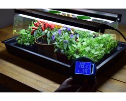 Propagator Geopod (large) Verwarmde kweekbak Verwarmd met geïntegreerde groeilampen en thermostaat