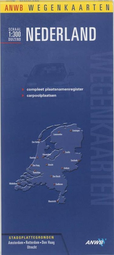 9789018019525 - NEDERLAND 1:300.000