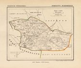 Historische kaart, plattegrond van gemeente Haaksbergen in Overijssel uit 1867 door Kuyper van Kaartcadeau.com