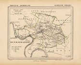 Historische kaart, plattegrond van gemeente Wijchen in Gelderland uit 1867 door Kuyper van Kaartcadeau.com