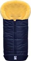 Voetenzak - Van schapenvacht - Voor in de kinderwagen - Blauw - Premium - Universeel
