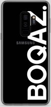 BOQAZ. Samsung Galaxy S9 hoesje - hoesje logo boqaz wit
