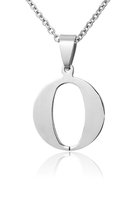 Montebello Ketting Letter O - 316L Staal - Alfabet - 20x30mm - 50cm